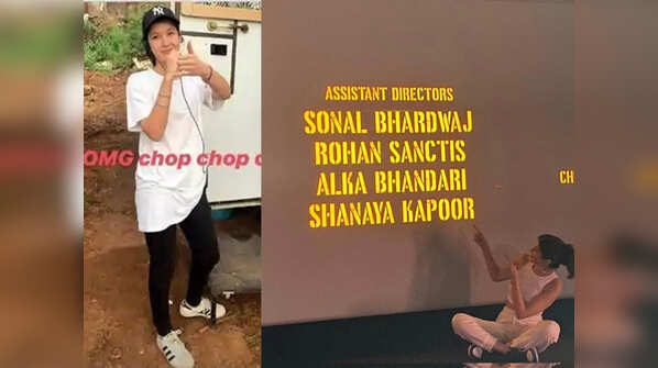 Shanaya worked as an assistant on a Janhvi Kapoor film