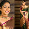 Article image for: It took <i class="tbold">Regina Cassandra</i> 8 pins and 15 minutes to drape this gorgeous Kanjeevaram sari