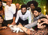 'Cooku with Comali' fame Ashwin and Bala attend the launch of pet cafe