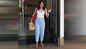 Rakul Preet Singh rocks the classic white and blue combo