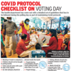 Covid protocol checklist on voting day