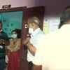 'Metro Man' E Sreedharan arrives at a polling station in Ponnani to cast his vote.