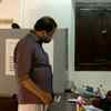 Union minister V Muraleedharan casts his vote at Kottaram booth in Ulloor, Thiruvananthapuram.