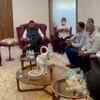 Representatives of Trade Association met Maharashtra LoP Devendra Fadnavis over Covid restrictions, at his official residence in Mumbai today.