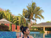 Rakul Preet turns a water baby, shares a new pool picture