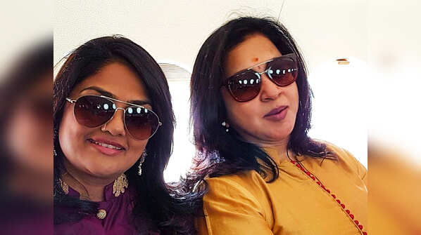 Radikaa Sarathkumar and Nirosha Radha
