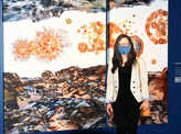 Artists showcase exotic work at an exhibition