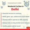 Weekend curfew in Delhi: Key points