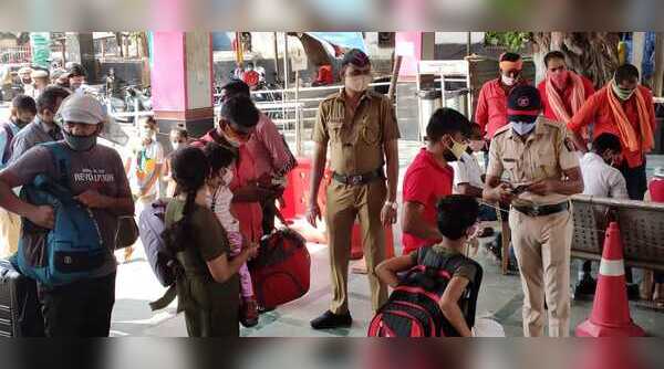 Authorities check ID at Borivli station