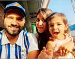 Cricketer Rohit Sharma and his wife's loved-up pictures go viral