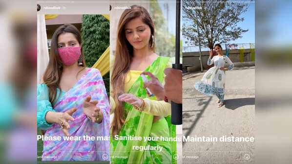 Rubina Dilaik shares safety precautions