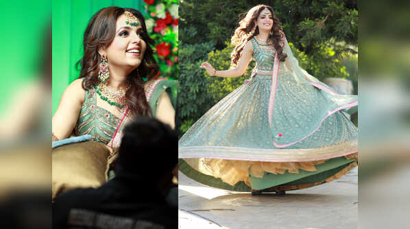 Bride’s mehendi outfit