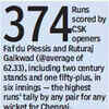 Chennai openers in top gear