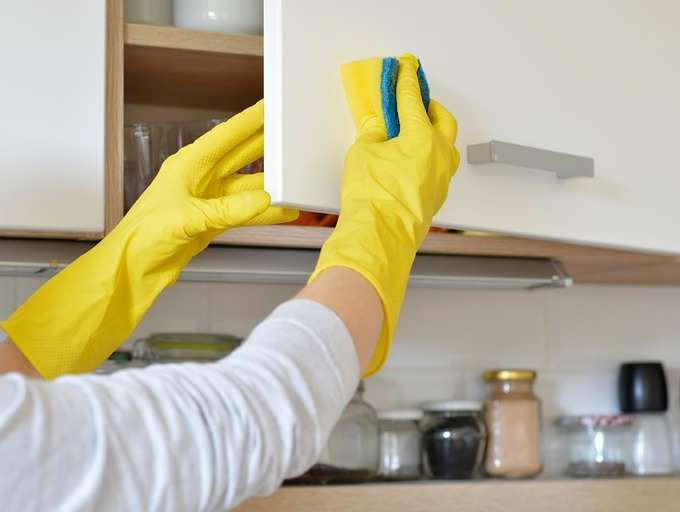 How to clean tough grease from kitchen cabinets | The Times of India