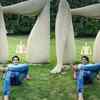 Gashmeer Mahajani chills in Leg Park in Hyderabad