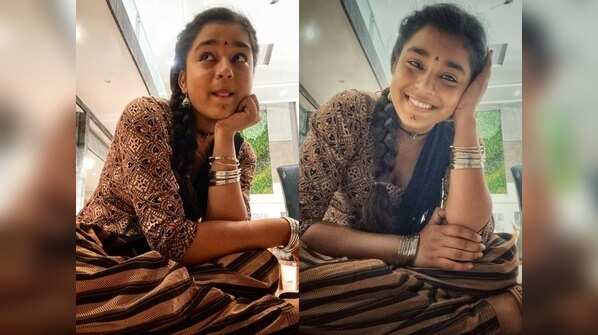 Sumbul Touqeer goofing around in Ramoji film city