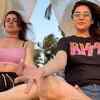 Shraddha Arya and Anjum Fakih practice yoga in Goa