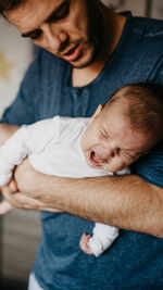 ​He needs to burp