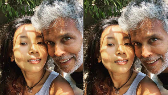 'Love conquers all': Milind Soman shares romantic picture with wifey Ankita Konwar
