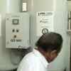 Union health minister Harsh Vardhan inspects the high-flow medical oxygen plant that has been set up DRDO at RML Hospital