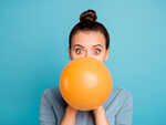 ​Blow a balloon!