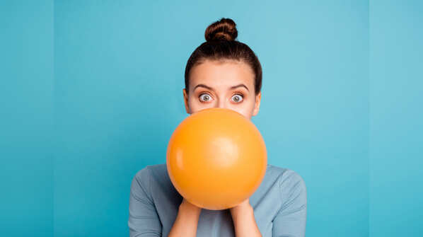 Blow a balloon!