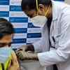 First doses of Sputnik V administered in India. Deepak Sapra, Global Head of Custom Pharma Services at Dr Reddy's Laboratories receives the first jab of the vaccine in Hyderabad: Sputnik V
