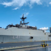 INS Jalashwa has arrived in Singapore today. It will be carrying back oxygen tanks, cylinders and other equipment to India. Efforts to fight Covid-19 in India continue: High Commission of India in Singapore
