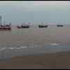 Gujarat: Fishing boats in Navsari float on the seashore in the wake of Cyclone Tauktae. Picture from Ojal Machhiwad village.