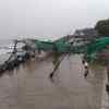 Gutsy winds uproots makeshift pandals in Valsad district of south Gujarat