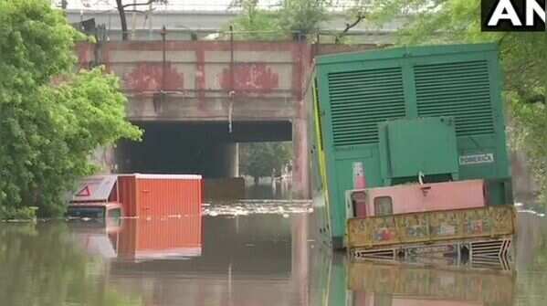 Vehicles submerged at Prahladpur underpass