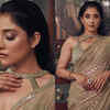 Article image for: <i class="tbold">Regina Cassandra</i>'s shimmery sari with harness blouse is one balmy look