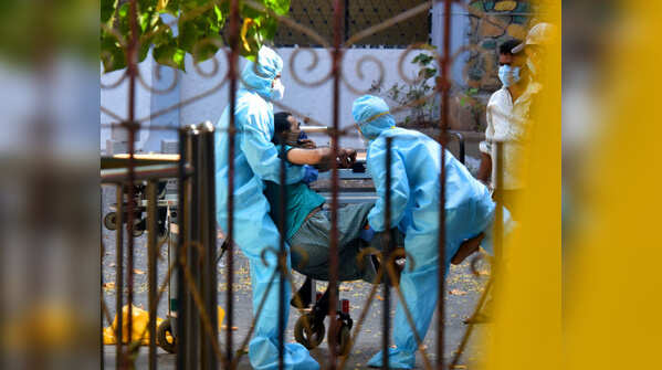 Patients being moved out
