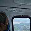 Odisha chief minister Naveen Patnaik conducts an aerial survey of cyclone affected areas
