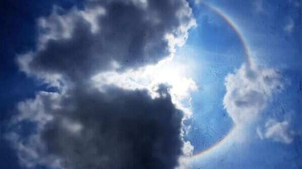 Sun halo in hyderabad
