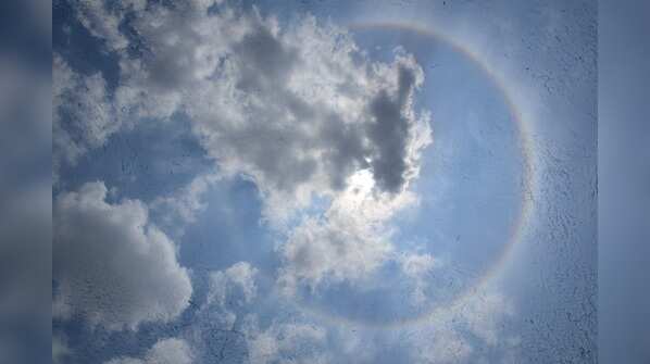 Sun halo in hyderabad
