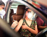 Drive-through vaccination facility opens in Delhi