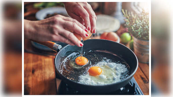 Rice, pasta and eggs