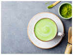 ​Green Matcha tea with milk