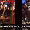 Article image for: Viral video: Man cuts 10 cakes with sword on road in Surat