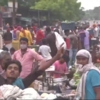 Varanasi: Large number of people gather at a vegetable market following lifting of Covid-19 restrictions
