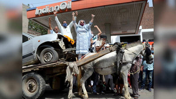 Fuel price hike protest: These photos will catch your attention
