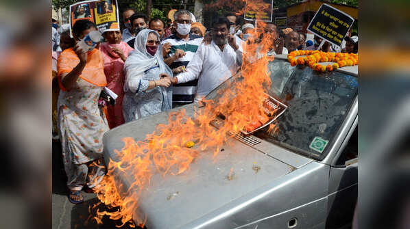 Fuel price hike protest: These photos will catch your attention