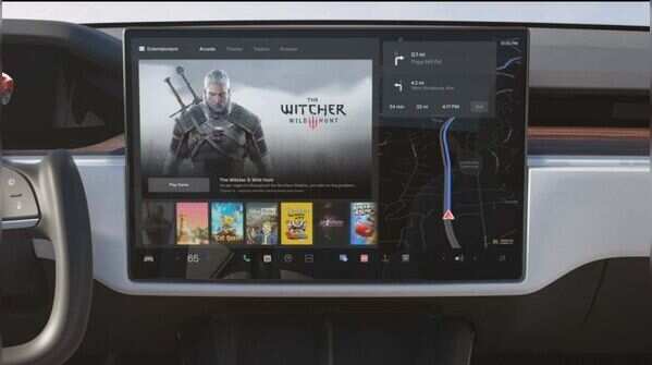 Interior view of Tesla