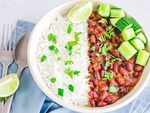 Rice and lentils