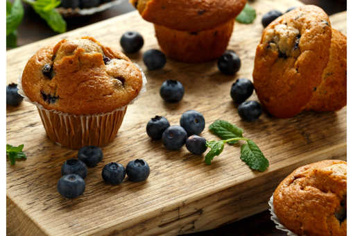 Chocolate and Blueberry Cupcakes