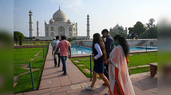 Taj Mahal reopens after 3 months: Day 1 photos