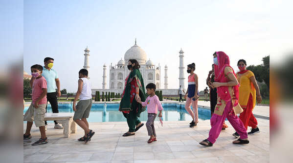 Taj Mahal reopens after 3 months: Day 1 photos
