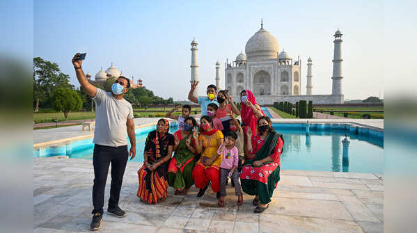 Taj Mahal reopens after 3 months: Day 1 photos
