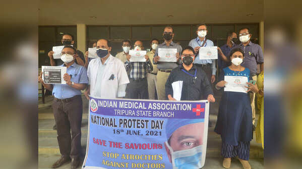 Doctors' protest in Agartala